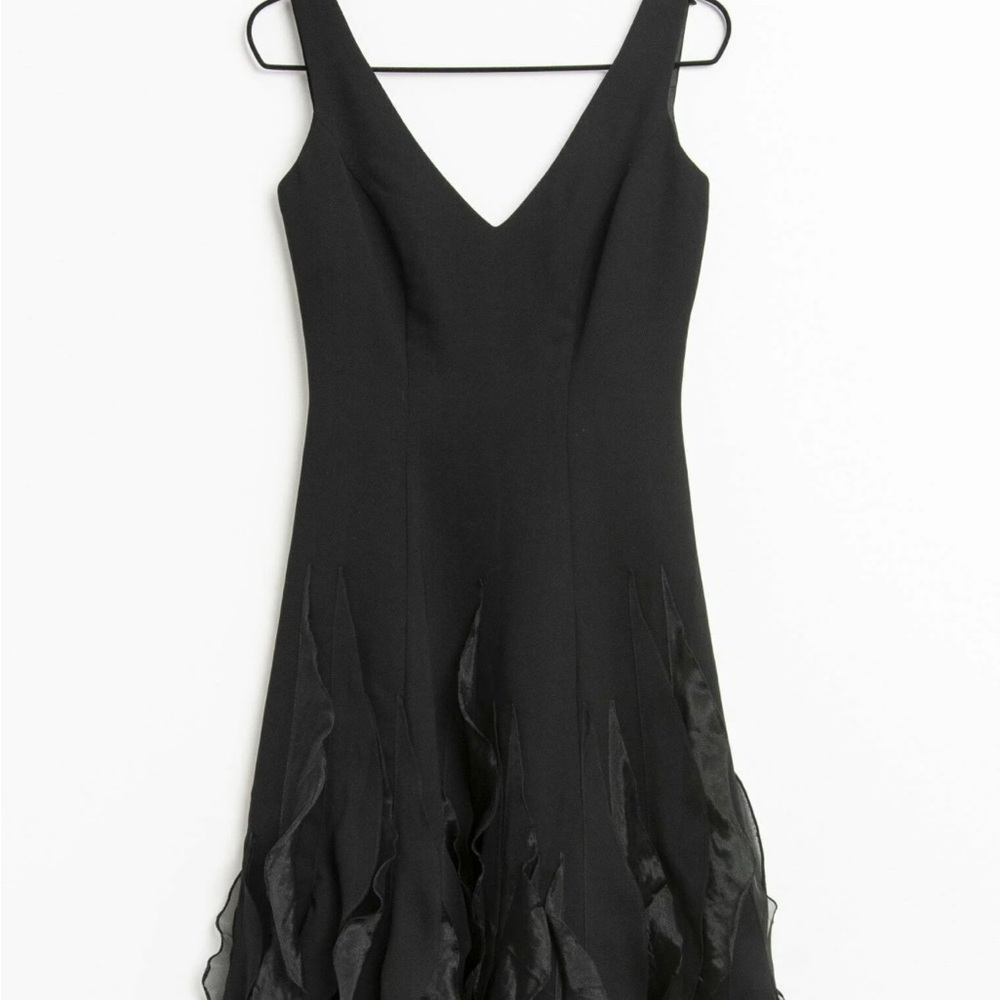 White House Black Market Black Cocktail Dress size 6
